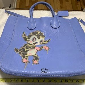 Coach X Baseman Buster Le Fauve Tatum Tall Tote In Pebble Leather